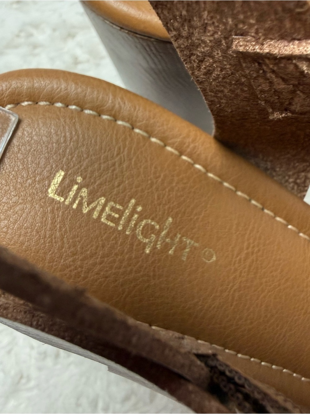 Limelight Cognac Platform Block Heel Sandal - Picture 5 of 9